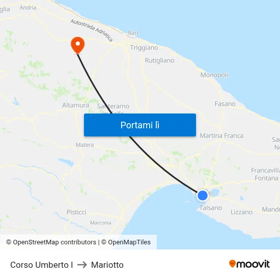 Corso Umberto I to Mariotto map