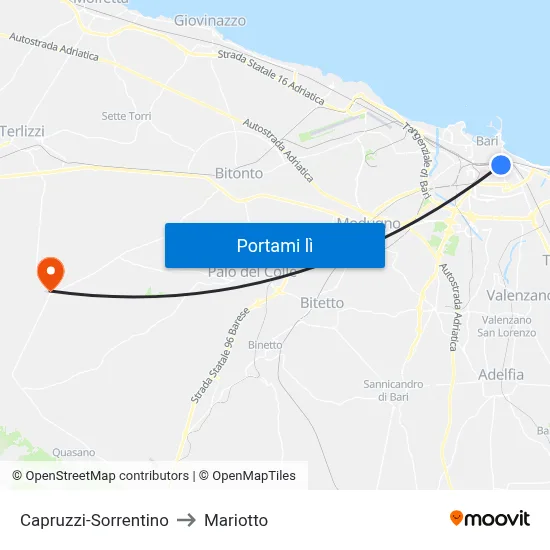 Capruzzi-Sorrentino to Mariotto map