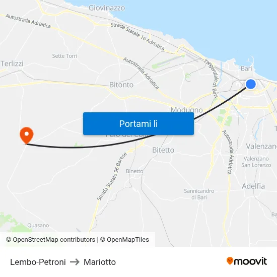 Lembo-Petroni to Mariotto map