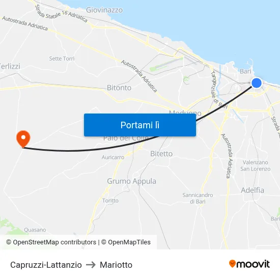 Capruzzi-Lattanzio to Mariotto map