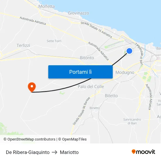 De Ribera-Giaquinto to Mariotto map