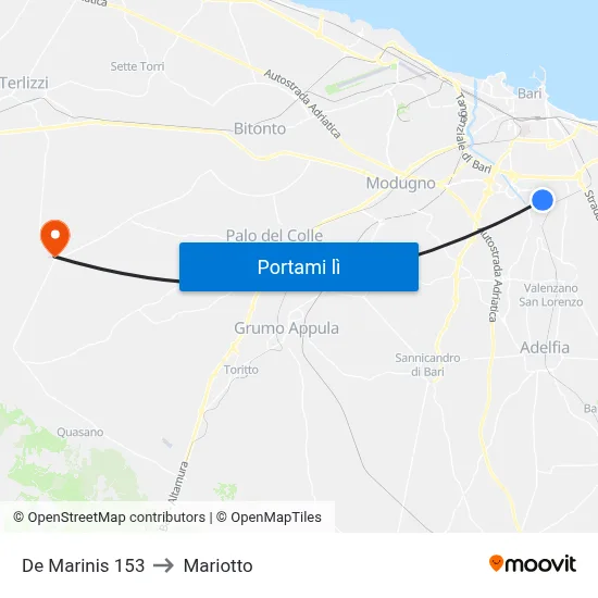 De Marinis 153 to Mariotto map