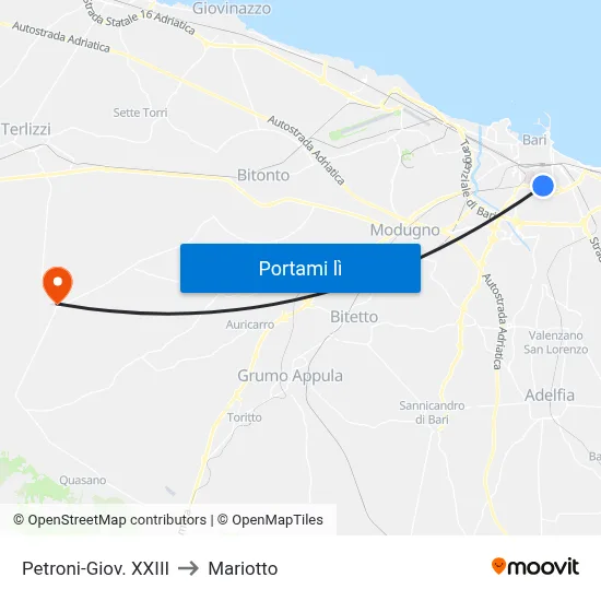 Petroni-Giov. XXIII to Mariotto map