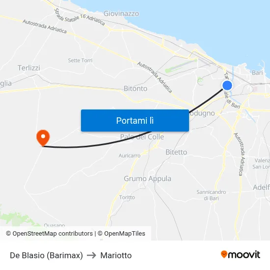 De Blasio (Barimax) to Mariotto map