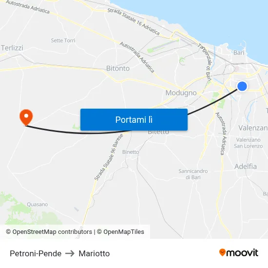 Petroni-Pende to Mariotto map