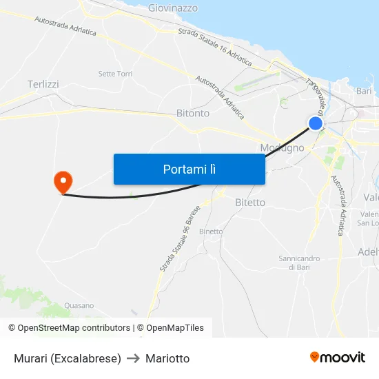 Murari (Excalabrese) to Mariotto map