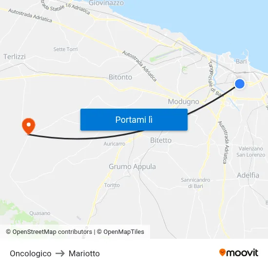 Oncologico to Mariotto map