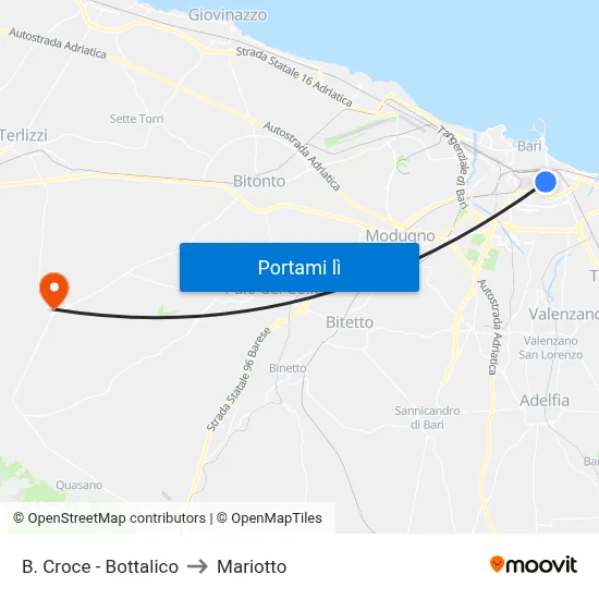B. Croce - Bottalico to Mariotto map