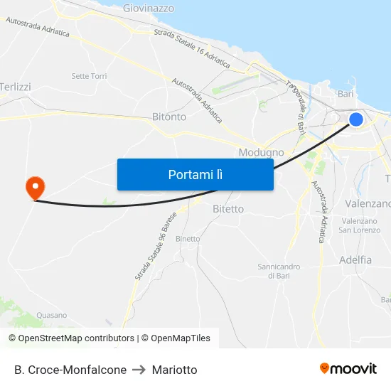 B. Croce-Monfalcone to Mariotto map