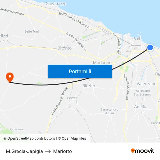 M.Grecia-Japigia to Mariotto map