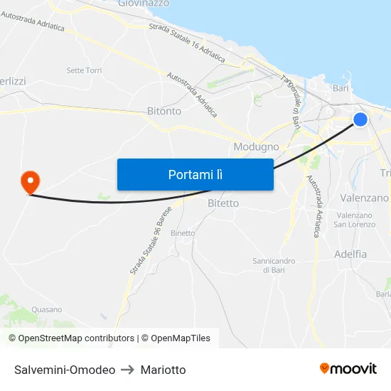 Salvemini-Omodeo to Mariotto map