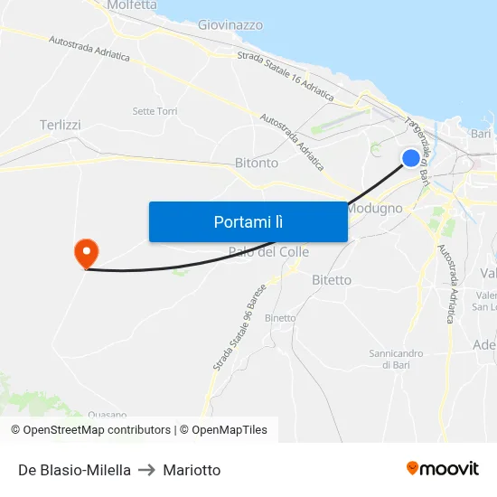 De Blasio-Milella to Mariotto map