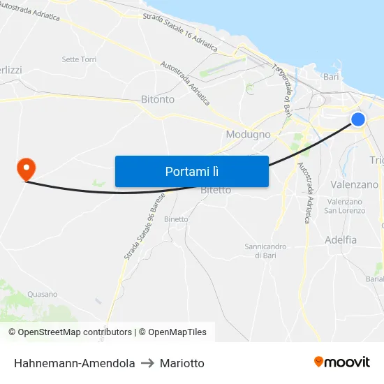Hahnemann-Amendola to Mariotto map