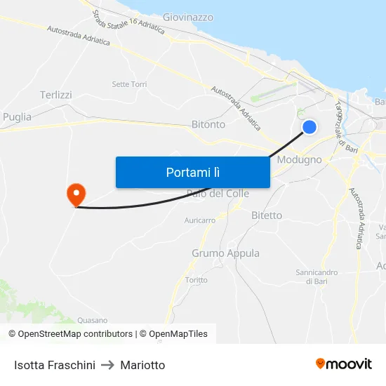 Isotta Fraschini to Mariotto map