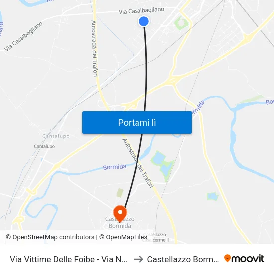 Vittime Delle Foibe - Nenni to Castellazzo Bormida map