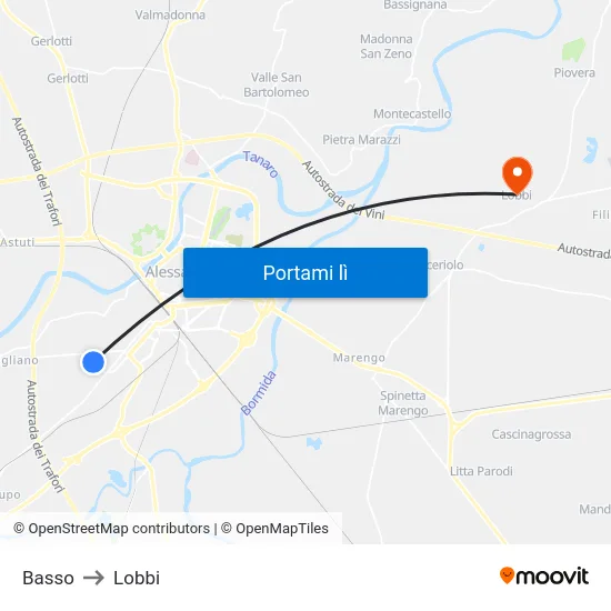 Basso to Lobbi map
