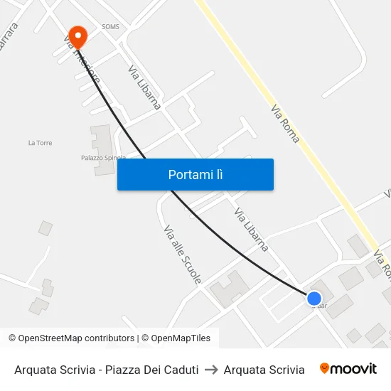 Arquata Scrivia - Piazza Dei Caduti to Arquata Scrivia map