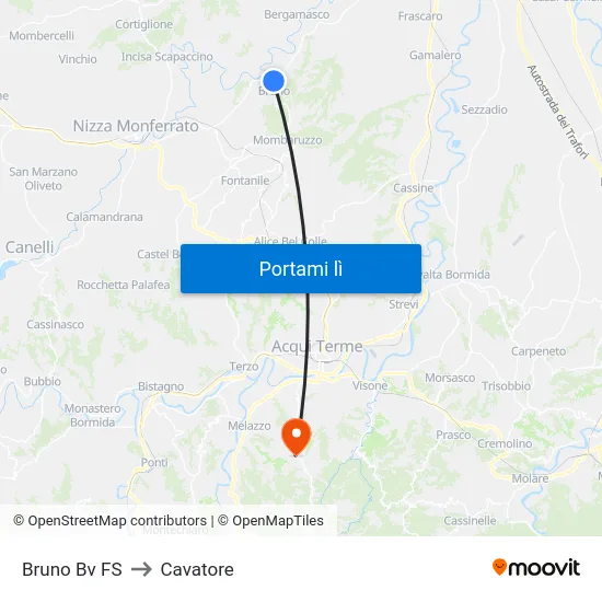 Bruno Bv FS to Cavatore map