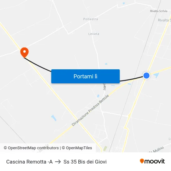Cascina Remotta -A to Ss 35 Bis dei Giovi map