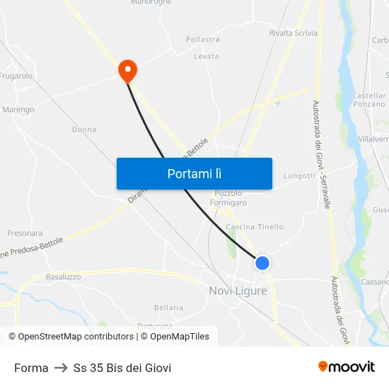Forma to Ss 35 Bis dei Giovi map