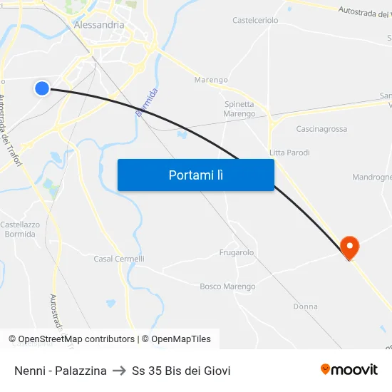 Nenni - Palazzina to Ss 35 Bis dei Giovi map
