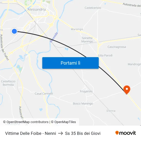 Vittime Delle Foibe - Nenni to Ss 35 Bis dei Giovi map