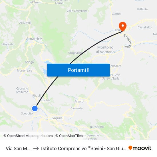 Via San Matteo, 7 to Istituto Comprensivo ""Savini - San Giuseppe - San Giorgio"" map