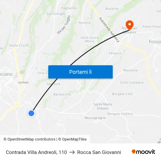 Contrada Villa Andreoli, 110 to Rocca San Giovanni map
