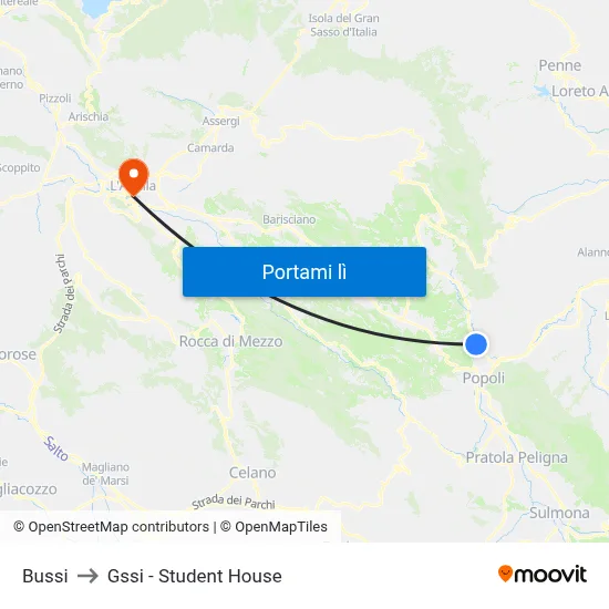Bussi to Gssi - Student House map