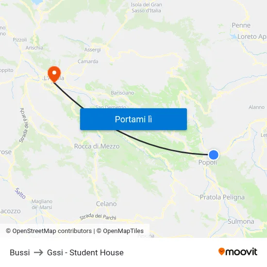 Bussi to Gssi - Student House map