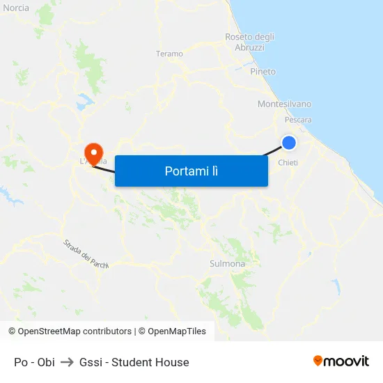 Po - Obi to Gssi - Student House map