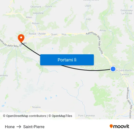 Hone to Saint-Pierre map