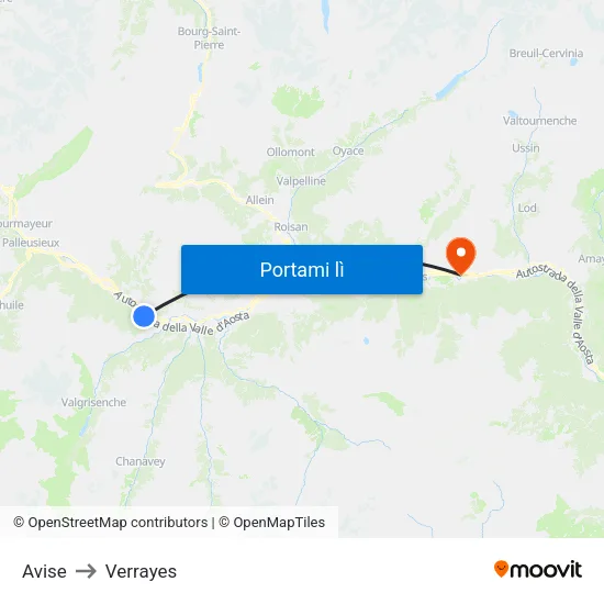 Avise to Verrayes map