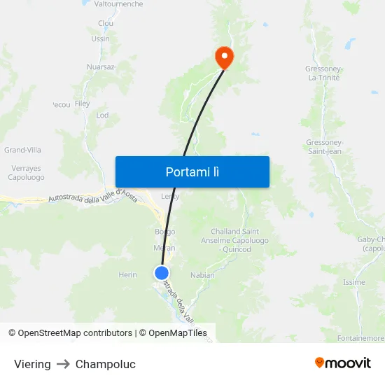 Viering to Champoluc map