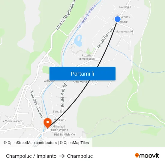 Champoluc / Impianto to Champoluc map