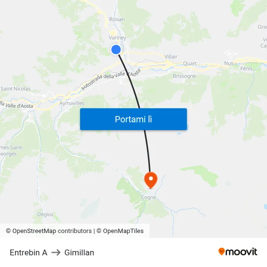 Entrebin A to Gimillan map