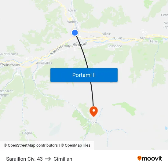 Saraillon Civ. 43 to Gimillan map