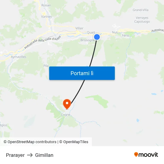 Prarayer to Gimillan map