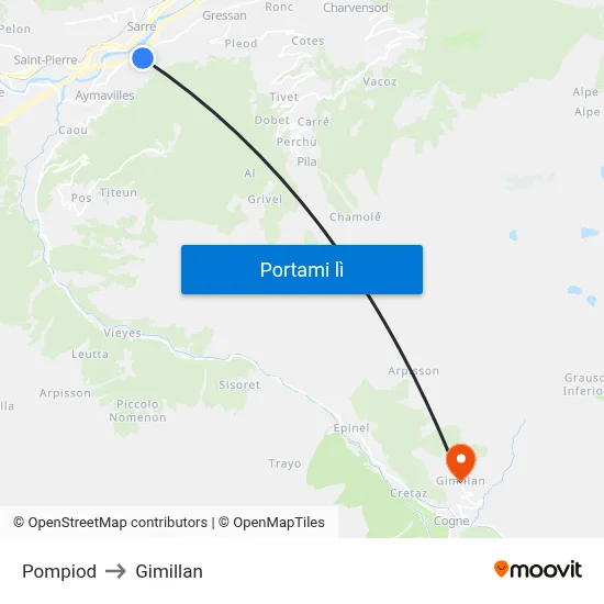 Pompiod to Gimillan map