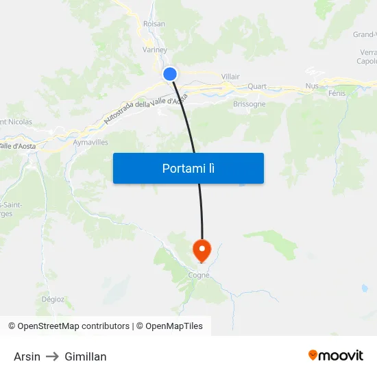 Arsin to Gimillan map