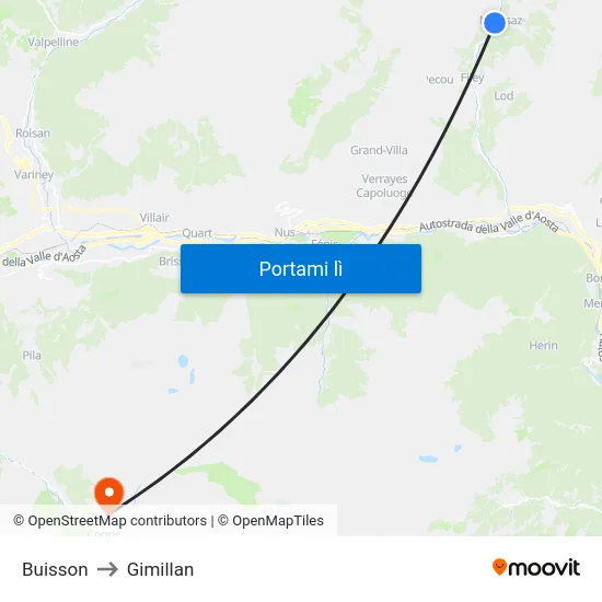 Buisson to Gimillan map