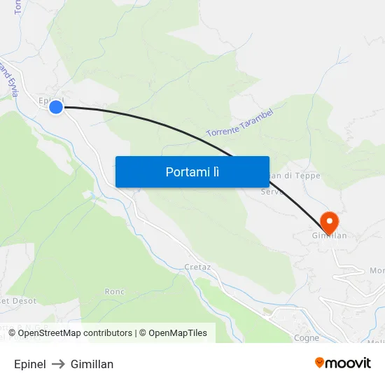 Epinel to Gimillan map