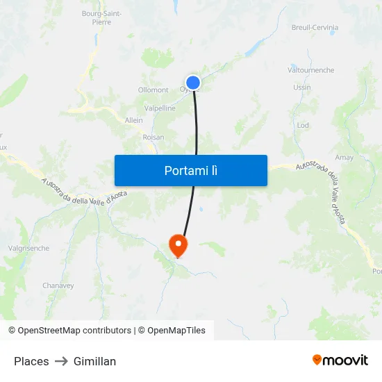 Places to Gimillan map