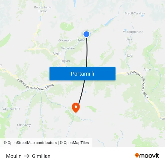 Moulin to Gimillan map