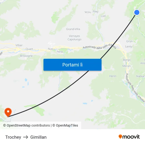 Trochey to Gimillan map