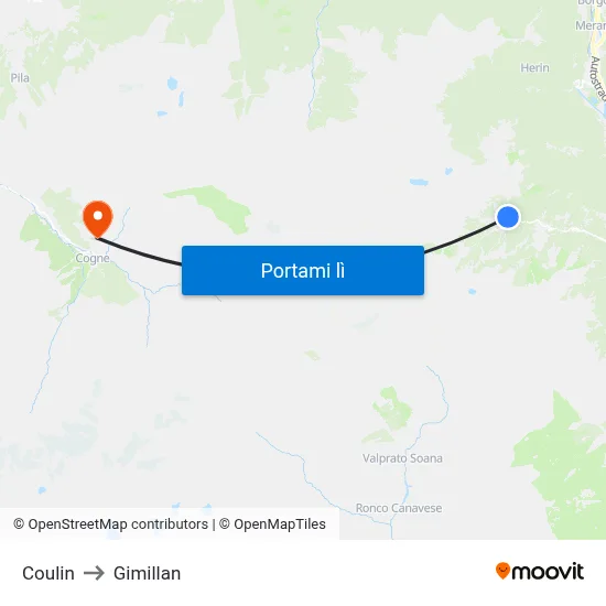 Coulin to Gimillan map