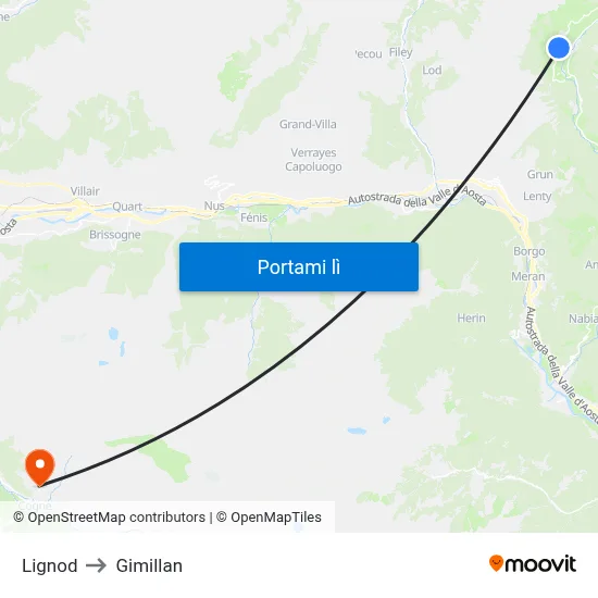 Lignod to Gimillan map