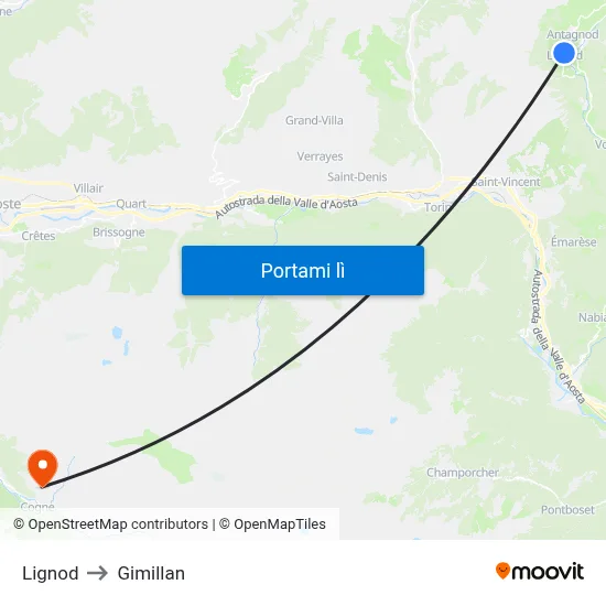 Lignod to Gimillan map