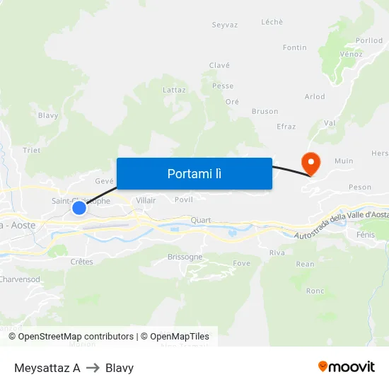 Meysattaz A to Blavy map