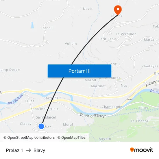 Prelaz 1 to Blavy map